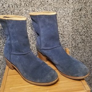 Blue suede Ugg boots size 12